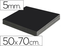 Cartón pluma Liderpapel doble cara 50x70cm. 5mm.  negro